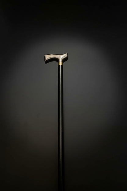 Derby Handle Sword Cane - Hidden Blade Walking Stick | Silver Crook Handle Self Defense Cane