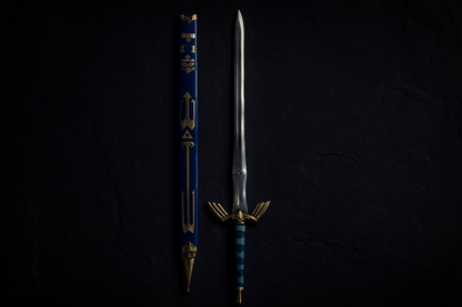 Zelda Master Sword Replica with Shield – Fantasy Cosplay Sword & Scabbard