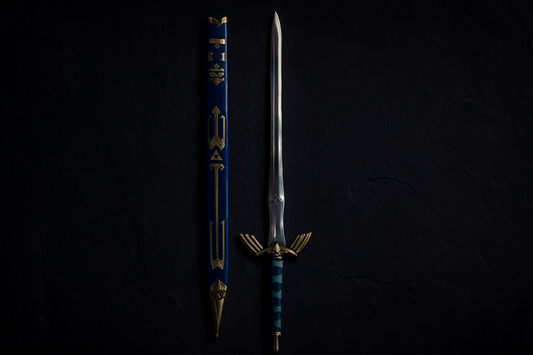 Zelda Master Sword Replica with Shield – Fantasy Cosplay Sword & Scabbard