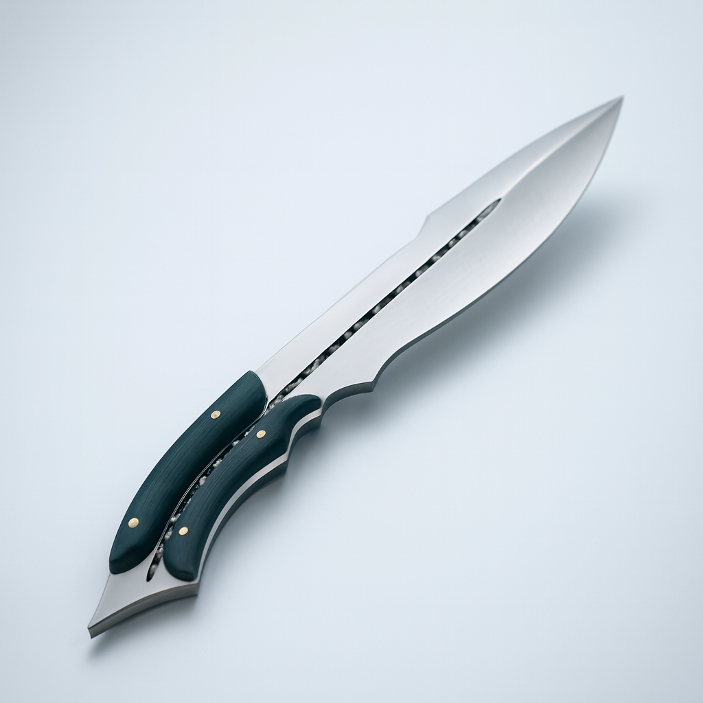 D2 Steel Full Tang Kukri Fixed Blade Hunting Knife with Sheath-Outdoor Camping,Survival Knives