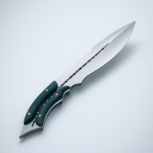 D2 Steel Full Tang Kukri Fixed Blade Hunting Knife with Sheath-Outdoor Camping,Survival Knives