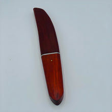 Load image into Gallery viewer, Japanese Handcrafted Damascus Tanto knife Red wood handle and sheath
