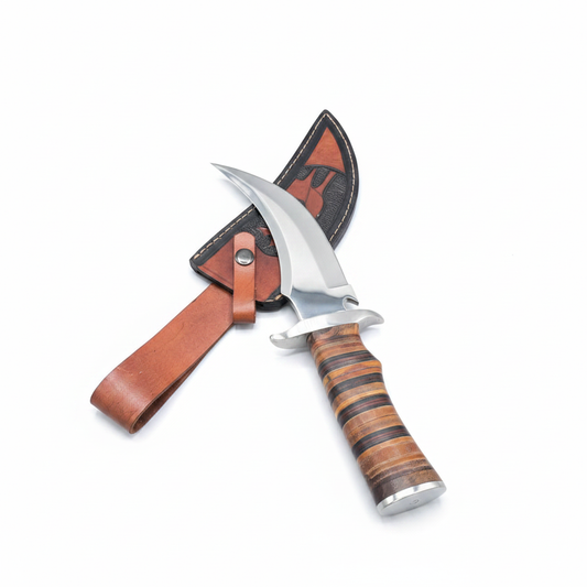 Knife with Sheath - White Background