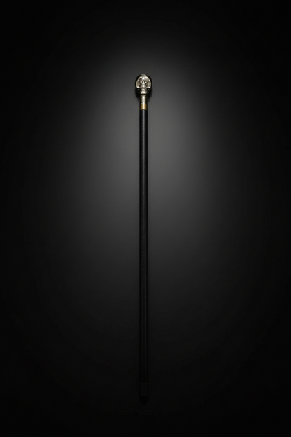 Skull Handle Sword Cane - Hidden Blade Walking Stick | Gothic Silver Skull Self Defense Cane