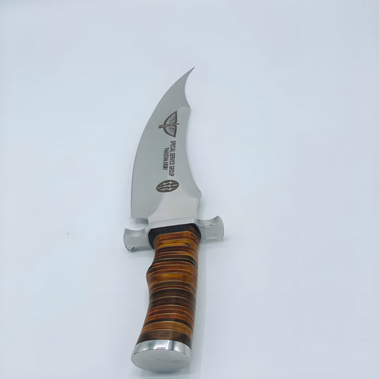 Colossal Custom Handmade D2 Tool Steel Bowie Knife and Custom Engraving Option – Hunting & Survival Knife with Leather Sheath