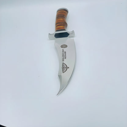 Colossal Custom Handmade D2 Tool Steel Bowie Knife and Custom Engraving Option – Hunting & Survival Knife with Leather Sheath