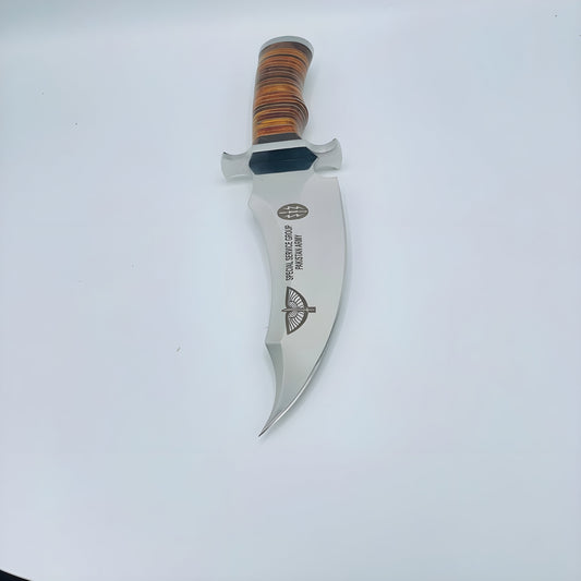 Colossal Custom Handmade D2 Tool Steel Bowie Knife and Custom Engraving Option – Hunting & Survival Knife with Leather Sheath