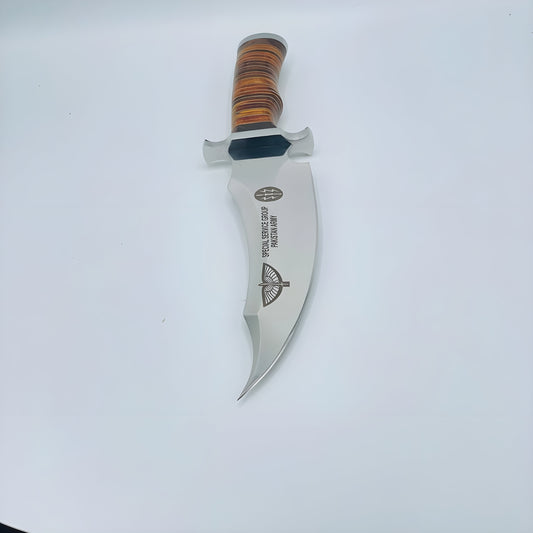 Colossal Custom Handmade D2 Tool Steel Bowie Knife and Custom Engraving Option – Hunting & Survival Knife with Leather Sheath