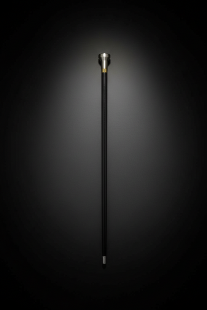 Knob Handle Sword Cane - Hidden Blade Walking Stick | Silver Pommel Self Defense Cane