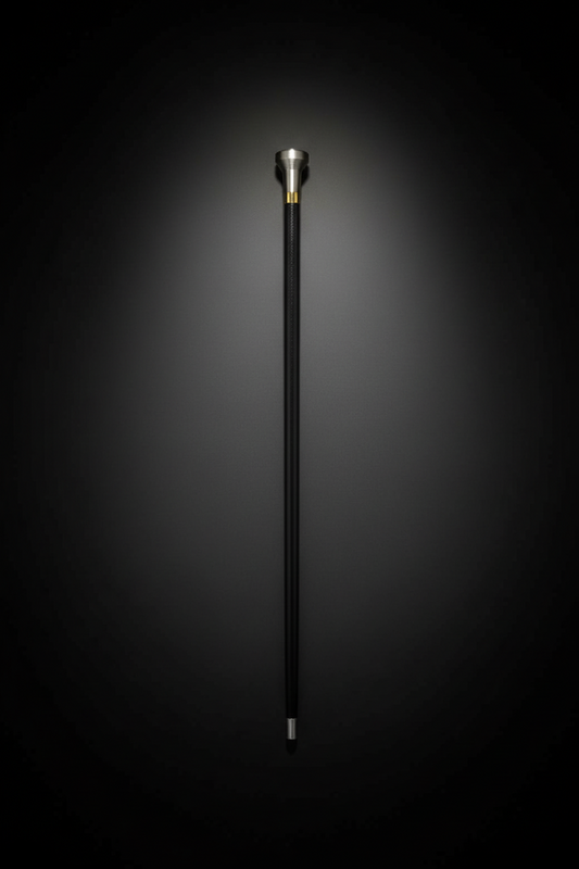 Knob Handle Sword Cane - Hidden Blade Walking Stick | Silver Pommel Self Defense Cane