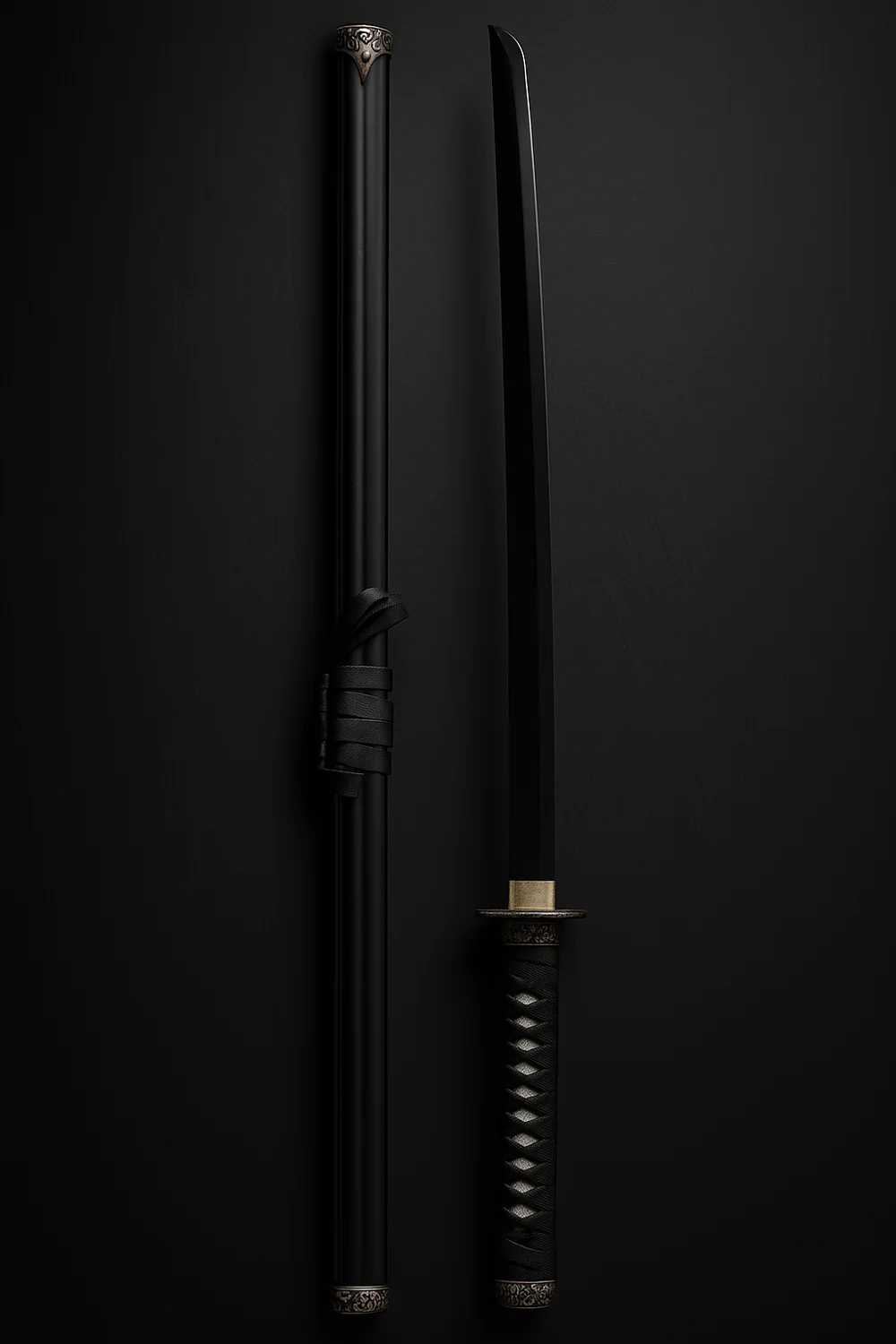 Traditional Black Samurai Sword (Katana) – A Masterpiece of Japanese Craftsmanship